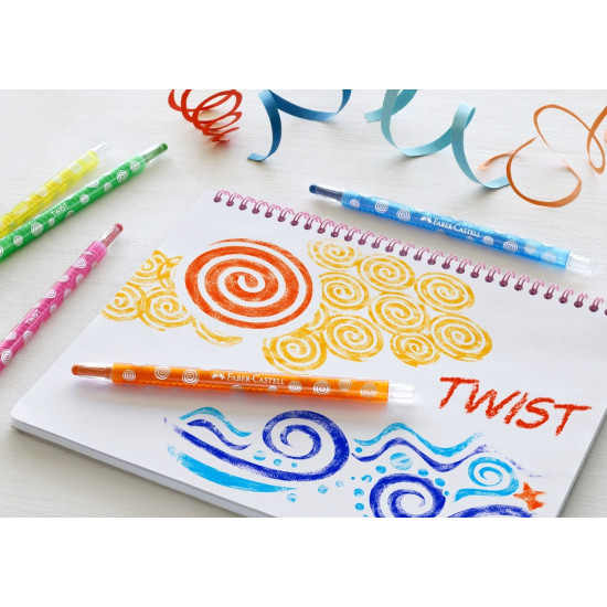 Восковые карандаши Faber-Castell Twistable 24цвета