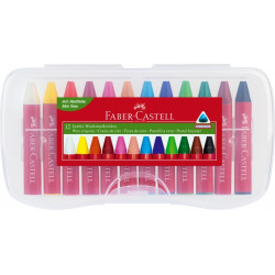Восковые мелки Faber-Castell Jumbo 12 цветов треугольные