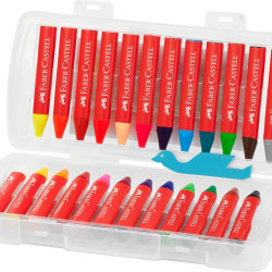 Восковые мелки Faber-Castell Jumbo 24цвета треугольные