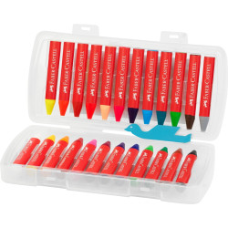 Vaska krītiņi Faber-Castell Jumbo 24 krāsas