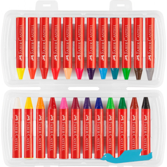 Восковые мелки Faber-Castell Jumbo 24цвета треугольные