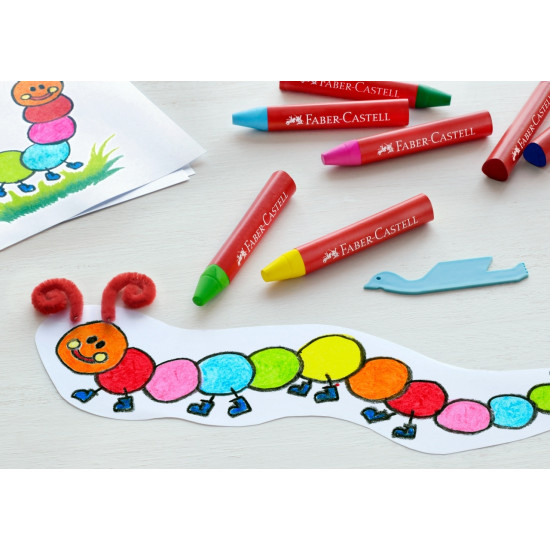 Восковые мелки Faber-Castell Jumbo 24цвета треугольные