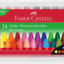 Восковые мелки Faber-Castell Jumbo 24цвета треугольные