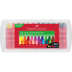 Vaska krītiņi Faber-Castell Jumbo 24 krāsas
