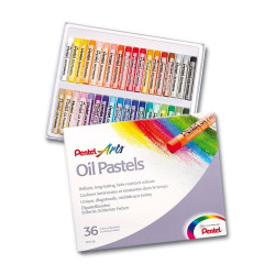Eļļas krītiņi Pentel Oil Pastels, 36 krāsas