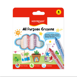 Мелки Keyroad Суперсмываемые Универсальные, Multicolor