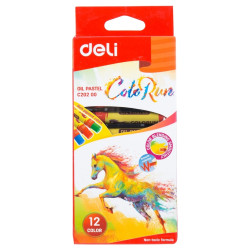 Масляная пастель DELI ColoRun 12 цветов