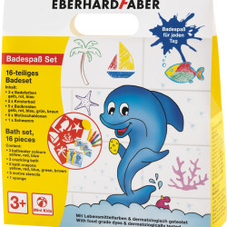 Мелки для ванны Mini Kids Bath Crayons 16 предметов с трафаретами