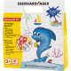 Мелки для ванны Mini Kids Bath Crayons 16 предметов с трафаретами