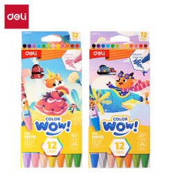 Маслянаяпастель DELI ColorWow 18 цветов яркие