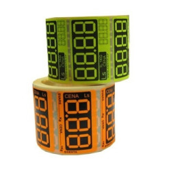 Ценники 40*25 белые.(250шт.рул)