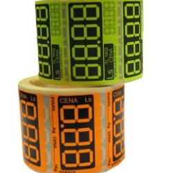 Ценники 40*25 белые.(250шт.рул)