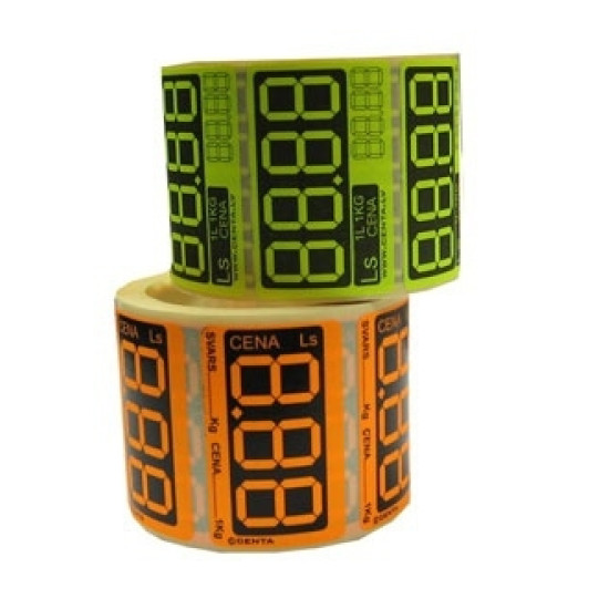 Ценники 40*25 белые.(250шт.рул)