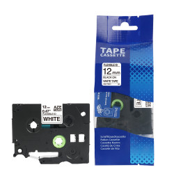 Лента Brother TZe-FX231 черная на белой ламинация