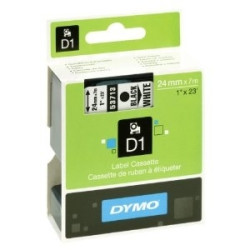 Лента DYMO D1 24ммx7м черно-белая