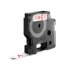 Наклейки ламинированные Dymo 45015 White/Red