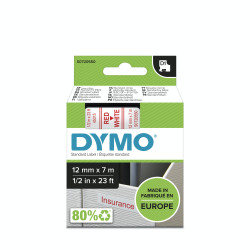 Наклейки ламинированные Dymo 45015 White/Red