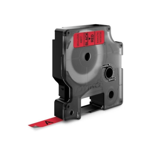 Этикетки DYMO D1 9ммх7м черно-красные