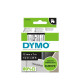 Этикетки DYMO D1 Черная на прозрачной самоклеящаяся