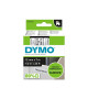 Лента Dymo D1 12мм черная на белой 7м