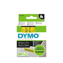 Лента Dymo D1 черная на желтом 12мм