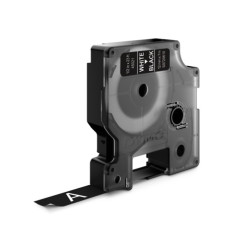 Этикетки DYMO D1 12мм белый на черном