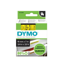 Этикетки Dymo D1 черные на желтом 19ммх7м