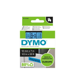 Этикетки Dymo D1 черные на синем 12мм х 7м
