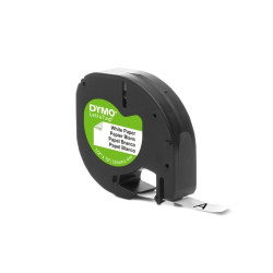 Лента Dymo LetraTag 12мм белая матовая