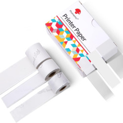 Termoetikett Q22-TRM 53mmx6m must läbipaistval 3tk/pk