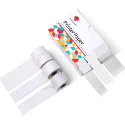 Termoetikett Q22-TRM 53mmx6m must läbipaistval 3tk/pk