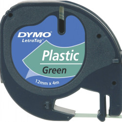 *Marķēšanas lente DYMO LetraTag 12mmx4m zaļa