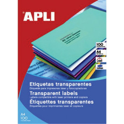 Этикетки Apli 1224 70x37мм матовые прозрачные для наружного применения