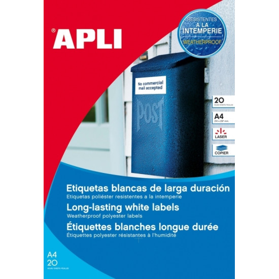 Этикетки Apli 1226 водостойкие 480шт