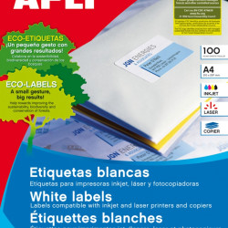 Этикетки APLI 1272 2400шт  перманентный клей