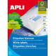 Этикетки APLI 1272 2400шт  перманентный клей