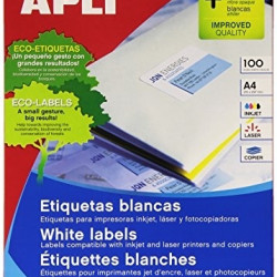 Этикетки Apli 1281 A4 100шт постоянная клей