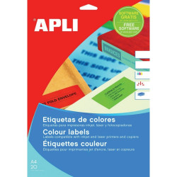 Этикетки Apli 1592 70x37мм синие 480шт