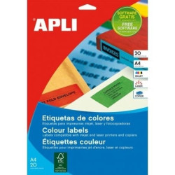 Ламинированные этикетки Apli "11684", White, С защитой от вскрытия