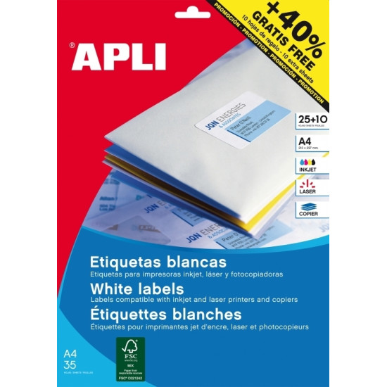 Этикетки Apli 13883 круглые 40мм 600шт