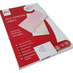 Этикетки College A4 100шт белые самоклеящиеся