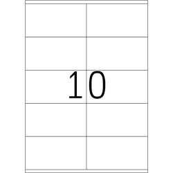 Этикетки College 105x57мм самоклеящиеся А4 100шт