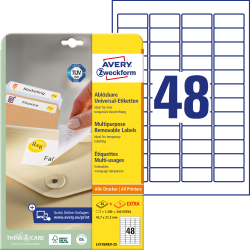 Этикетки Zweckform L4736REV-25 съемные A4 1200шт