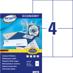 Этикетки Zweckform Europe 105x148.5мм A4 100 листов