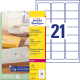 Этикетки Avery Zweckform L7560-25 прозрачные для лазерной печати