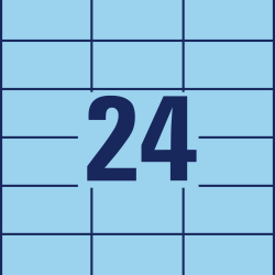 Этикетки Avery Zweckform 3449 2400шт синие