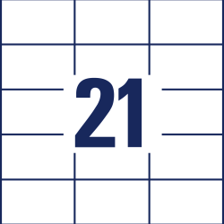 Этикетки Zweckform 3652 70x42мм 2100шт