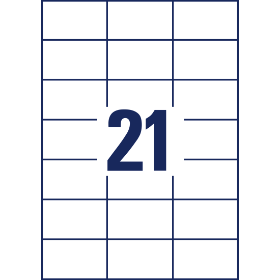Этикетки Zweckform 3652 70x42мм 2100шт