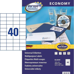 Этикетки Avery Europe ELA049 A4 4000шт