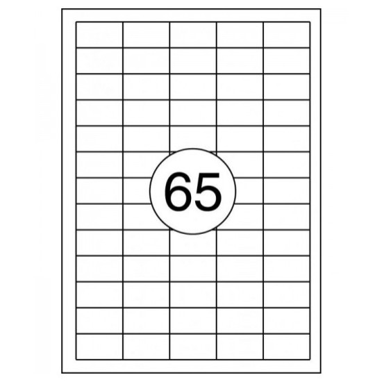 Наклейки A4 38x21mm/100